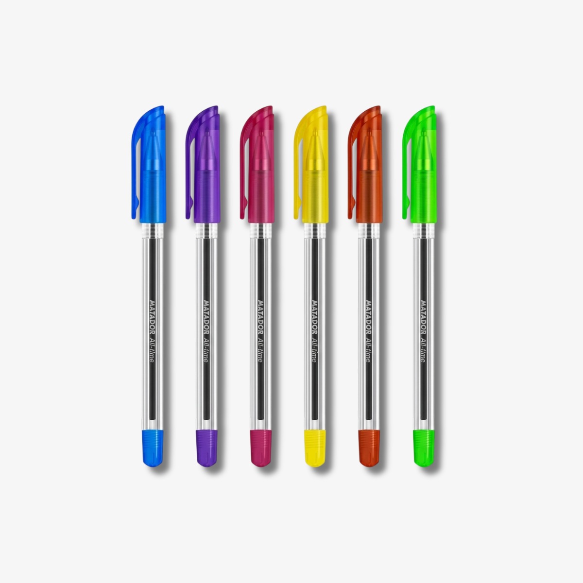 Matador All-Time Ball Pen Black Ink (Pack of 6 Pcs)