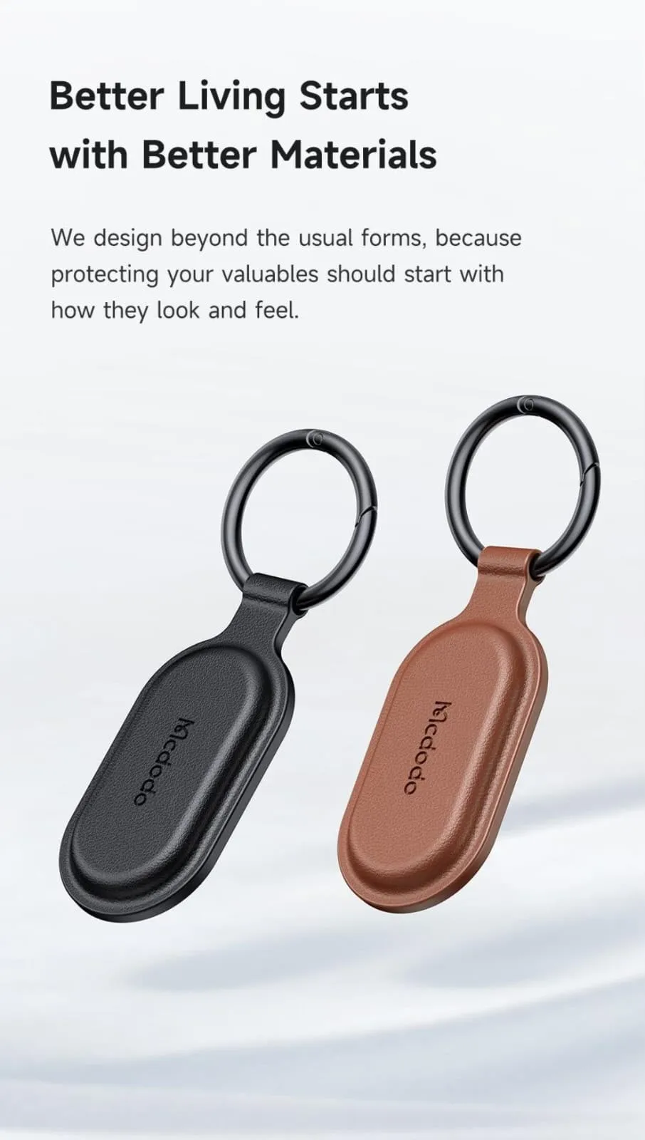 Mcdodo Napa Pro Portable Keyring Find My Locator (AT-3841)  Protect Your Bag/Keys with Apple Find My App with 12 Month Official Waranty