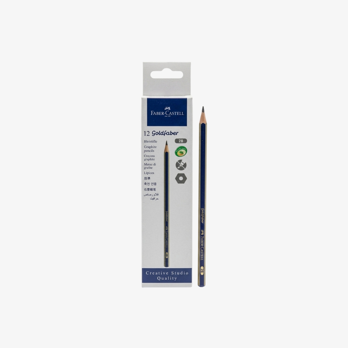Faber-Castell Goldfaber 2B Pencil 12 Pcs Pack