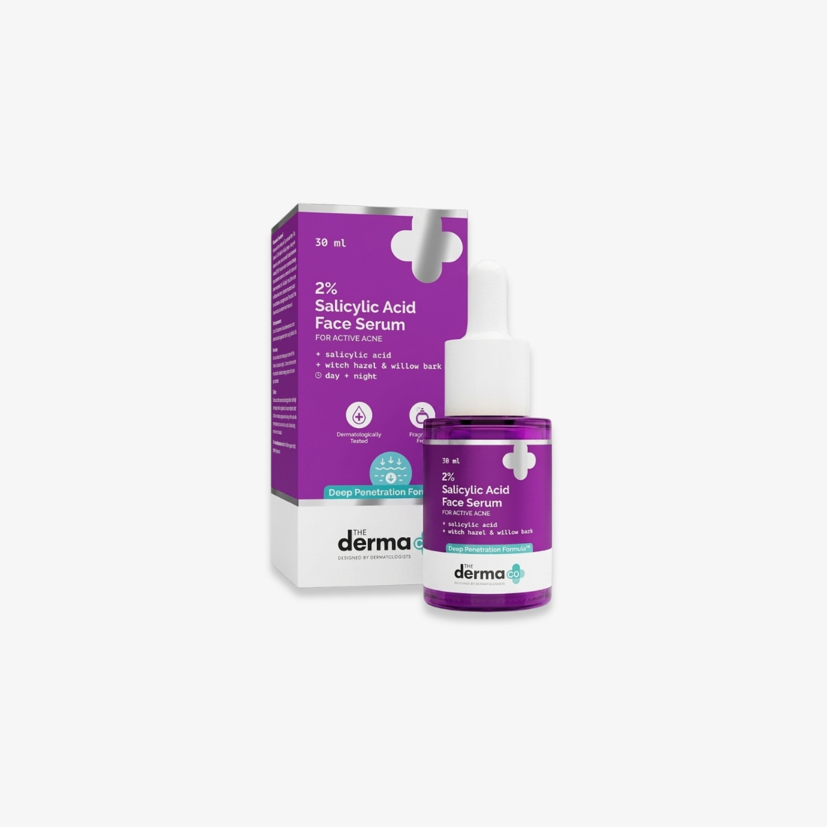Derma 2% Salicylic Acid Face Serum for Active Acne 30 ml