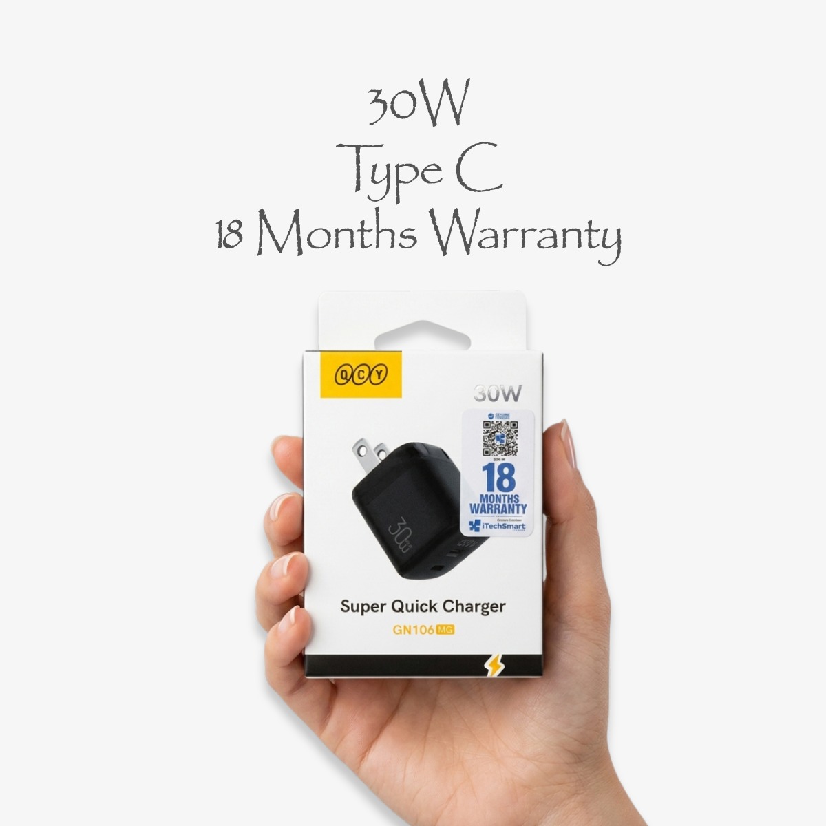 QCY 30W Super Quick Charger PD GN106MG