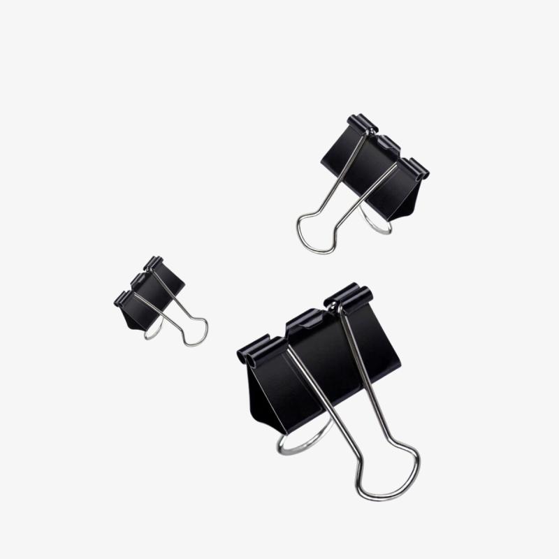 Deli Classic Binder Clips 15mm Z66 12 pcs
