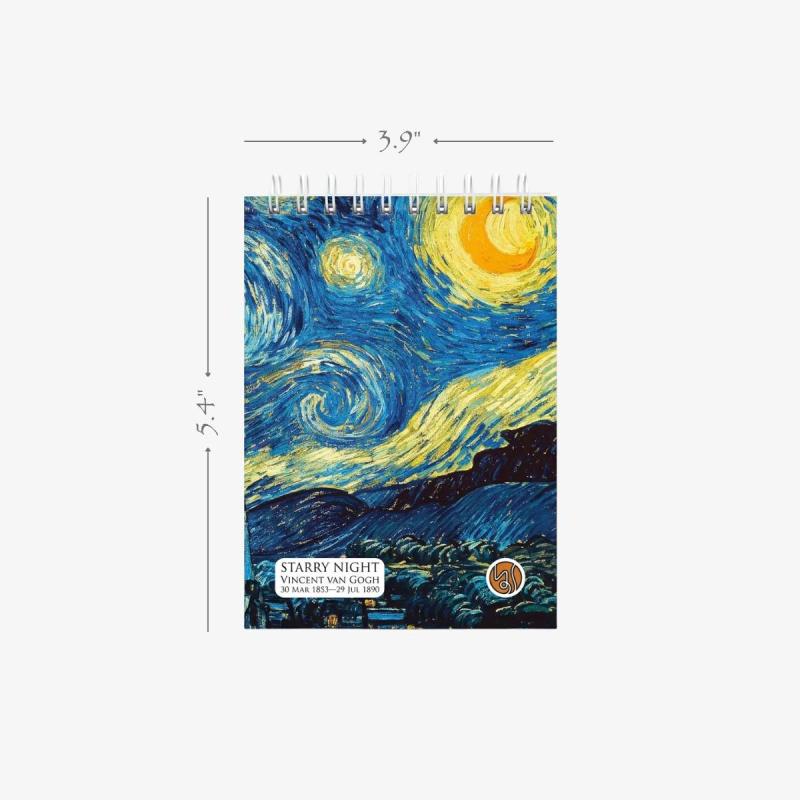 Starry Night Spiral Pocket Notebook