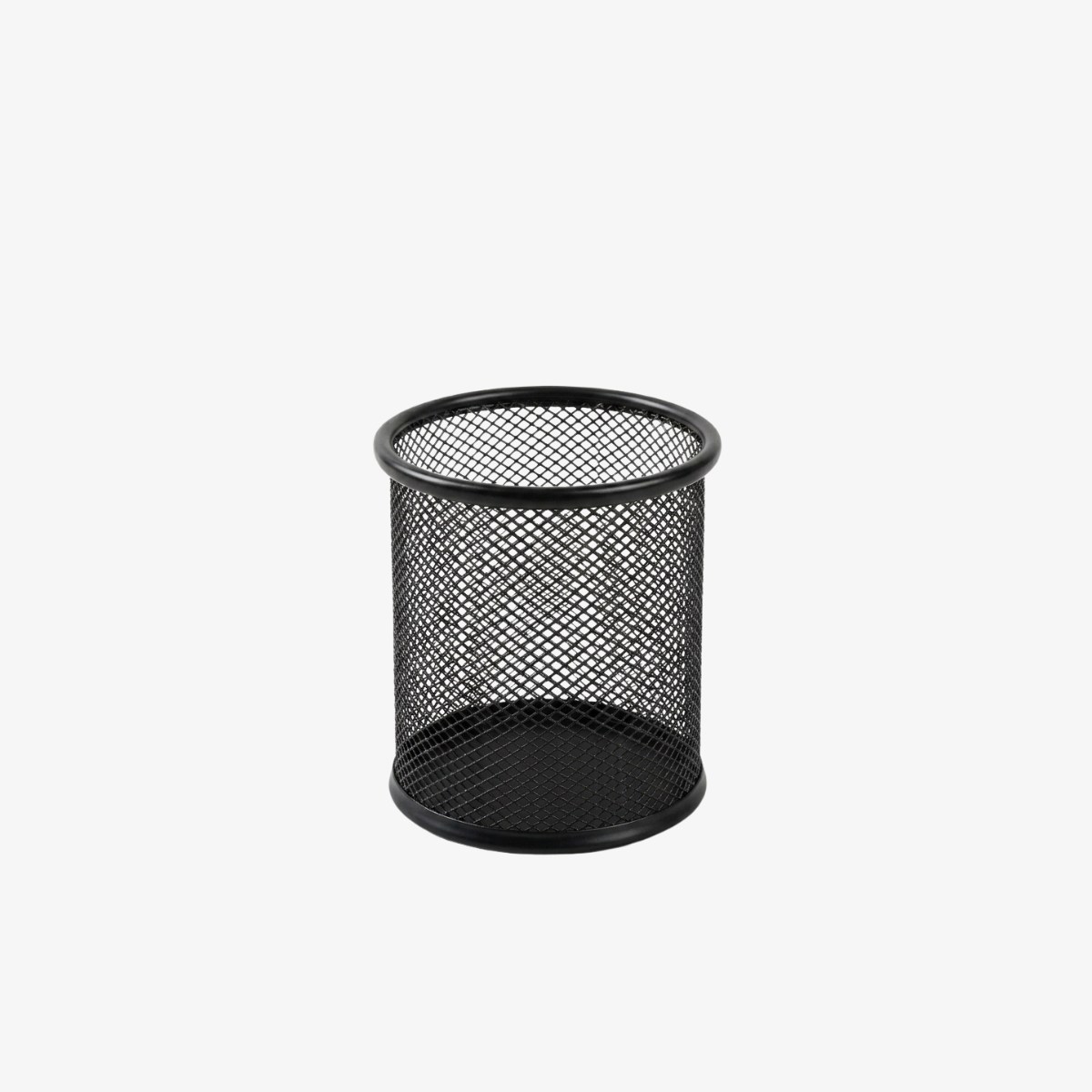Mesh Pen Holder Round Black