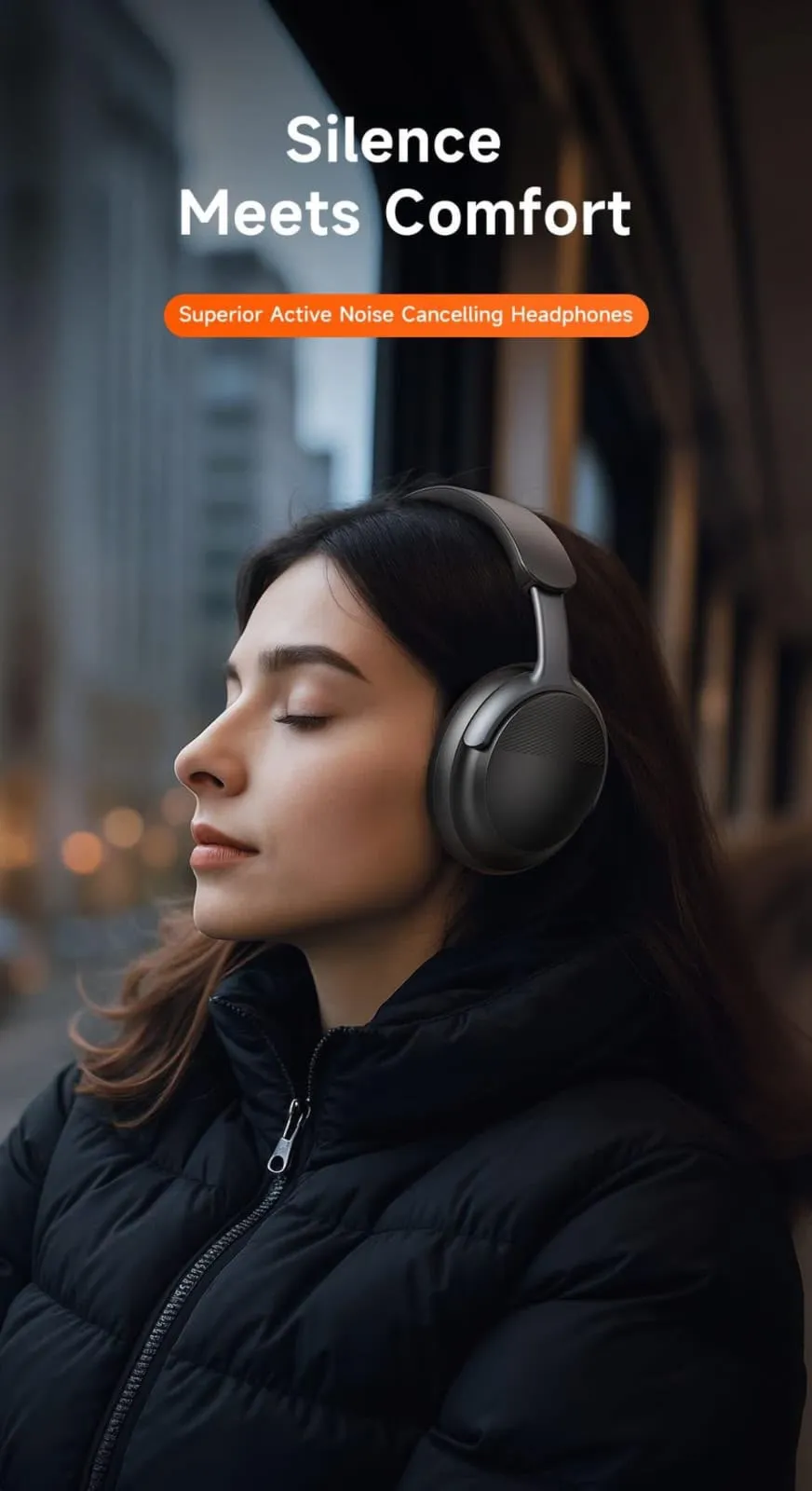 Mcdodo T02 Superior Active Noise Cancelling Overhead Earphone with Type-C Audio Port (HP-1420)