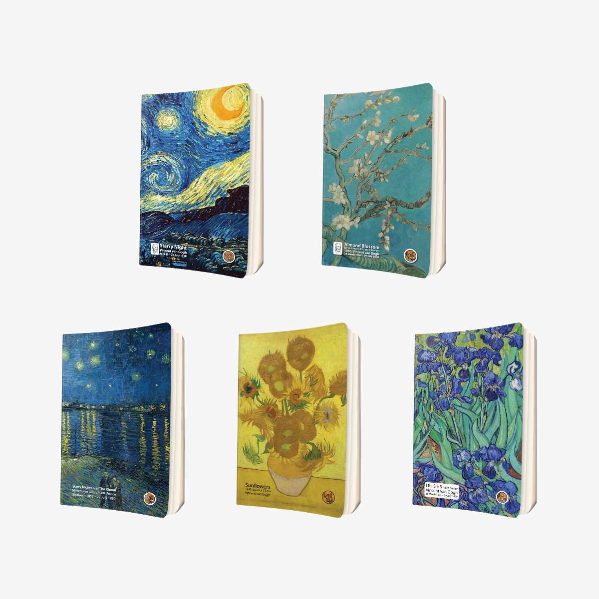 BOOKISH Van Gogh's Art Notebook ‍Set 5 Pcs
