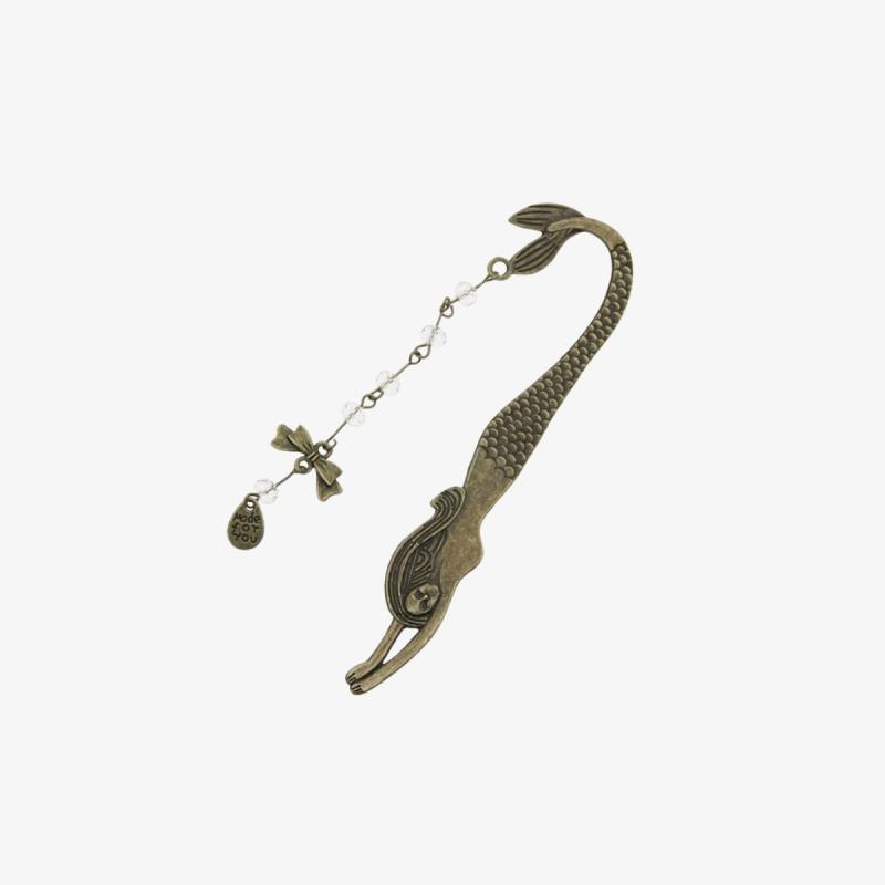 Mermaid Metal Bookmark Vintage Retro Alloy