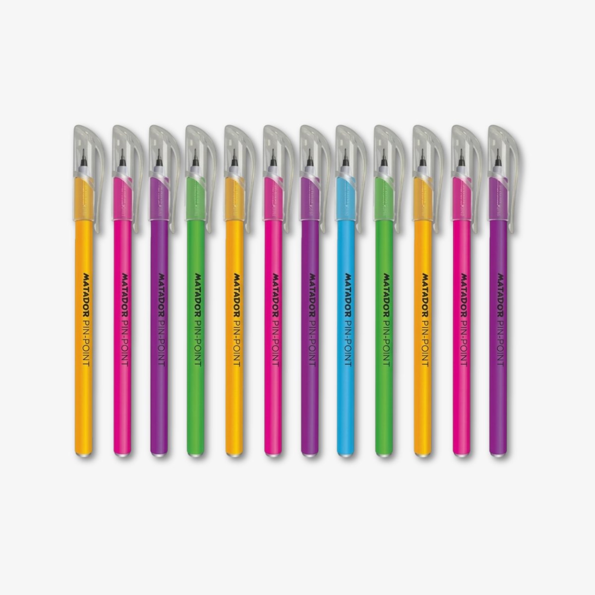 Matador Pin-Point Ballpen Black Ink - (12 Pcs)