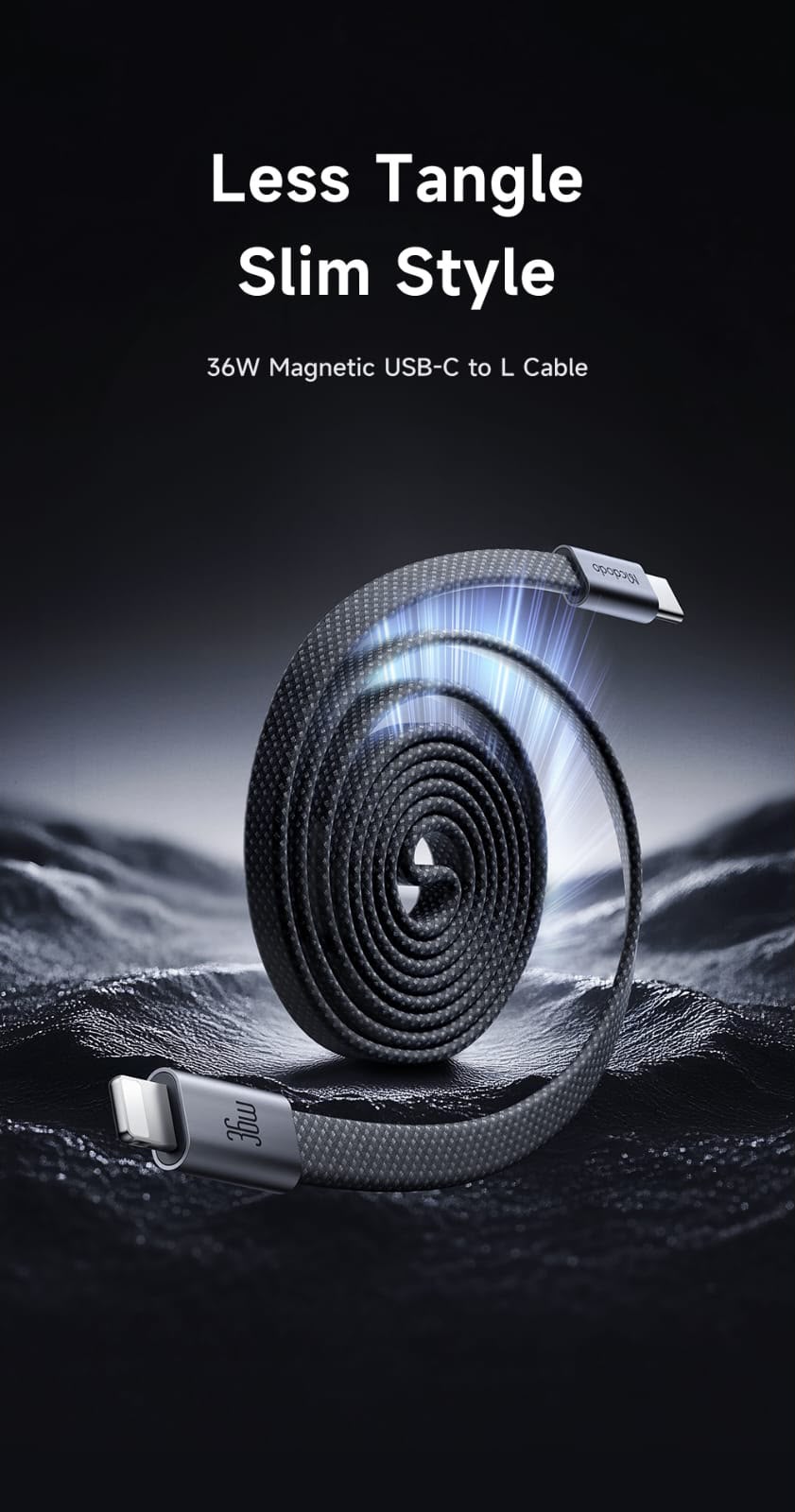 Mcdodo Cab Mage 36W USB-C to Lightning Magnetic & Ultra-Slim Cable