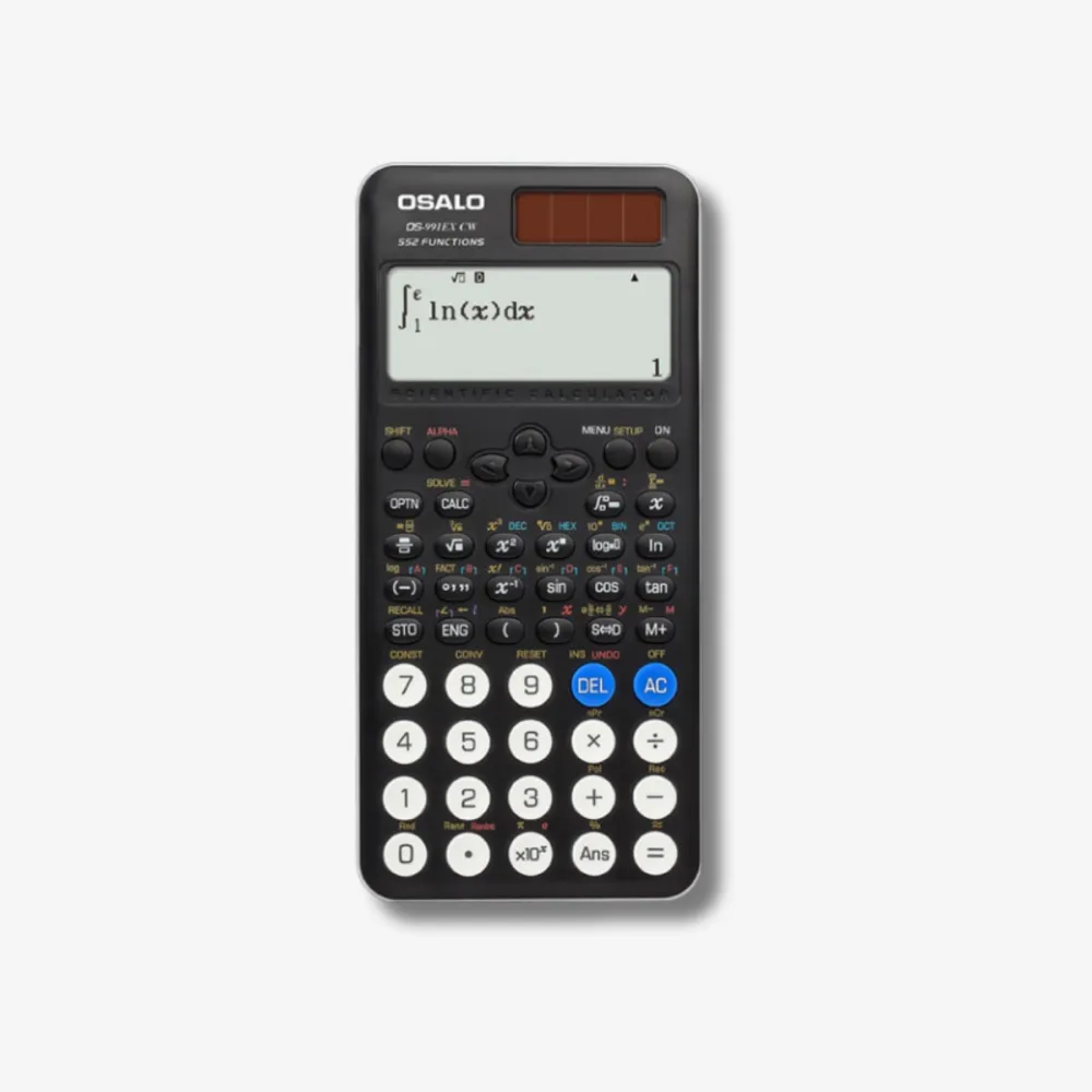 OSALO Scientific Calculator OS-991EX CW Black 1 Pc with 12 Months Service Warranty