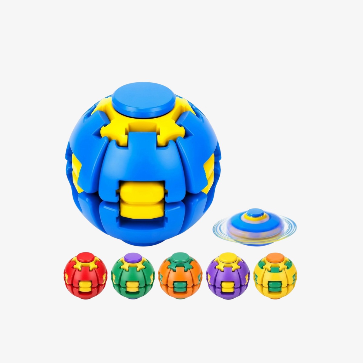 Press to Spin Fidget Ball Random Color 1 Pc