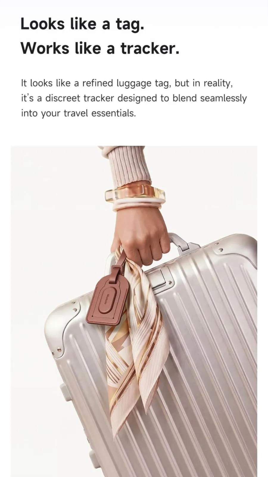 Mcdodo Napa Pro Portable Laguage Find My Locator (AT-3791)  Protect Your Bag/Laguage with Apple Find My App with 12 onth Official Waranty