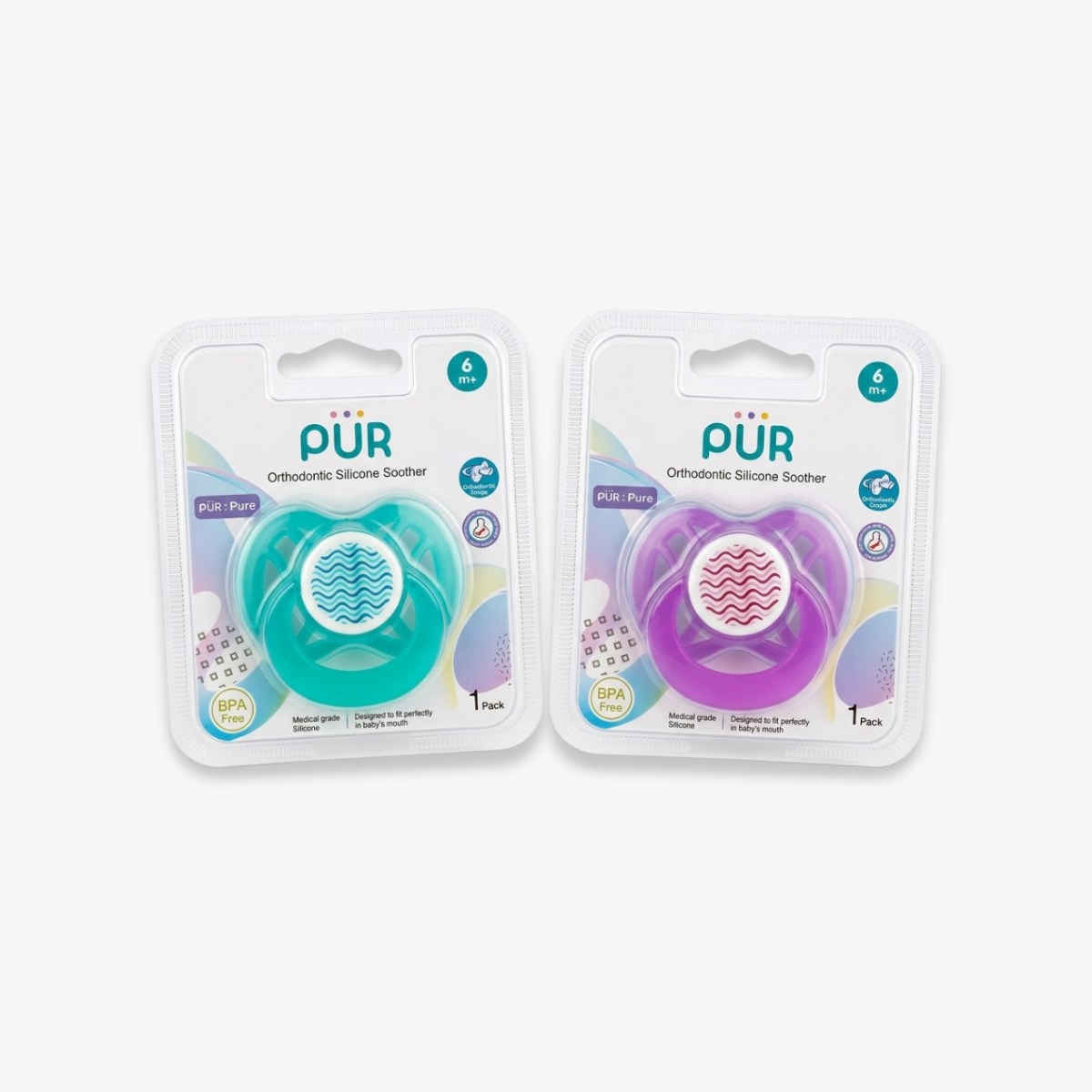 Pur Orthodontic Silicone Soother 1 Pc