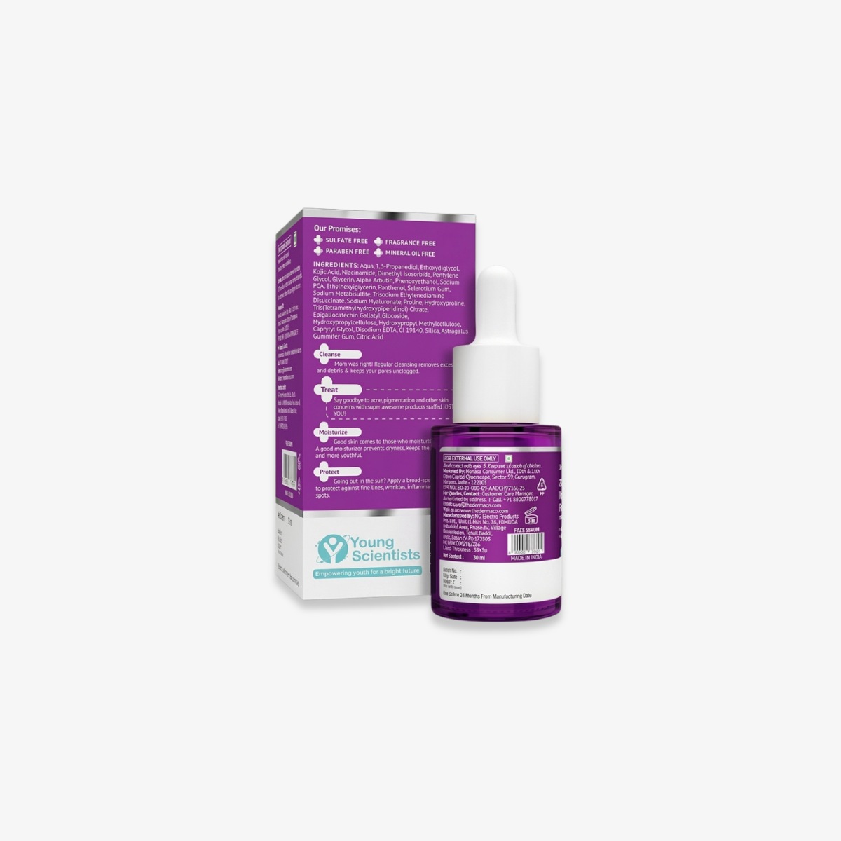 Derma 2% Kojic Acid Face Serum with 1% Alpha Arbutin & Niacinamide 30 ml