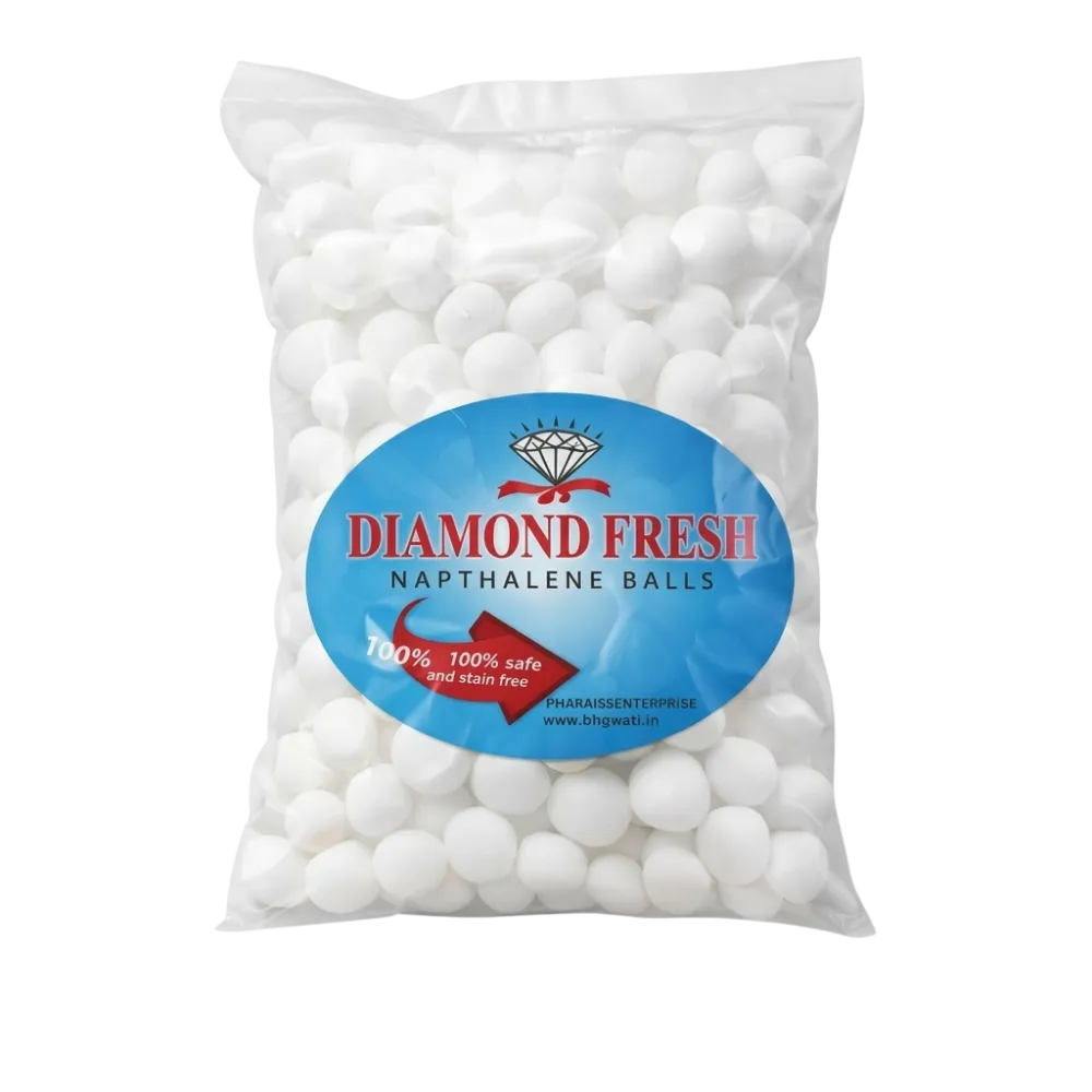 Diamond Fresh White Naphthalene Ball Pack 1Kg 1000gm Pure Quality