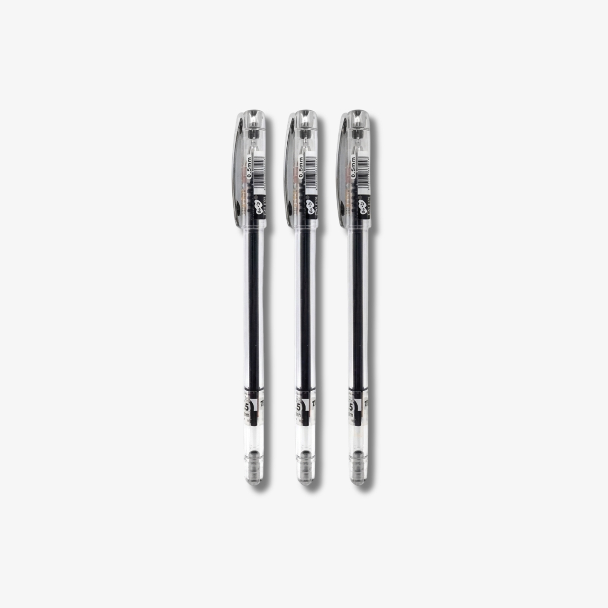 Test Good 0.5mm Black Gel Pen 12 Pcs Pack