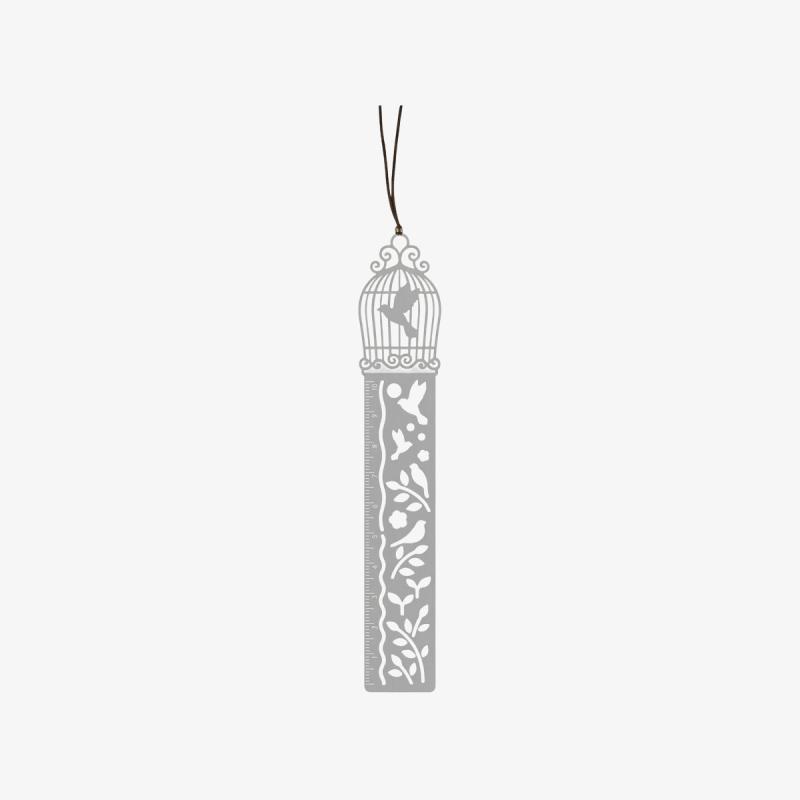 Ruler Bookmark—Birdcage