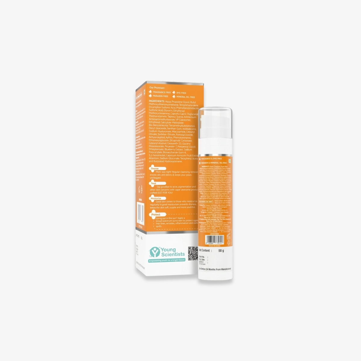 Derma 1% Hyaluronic Sunscreen Aqua Gel with SPF 50 PA++++ 50 gm