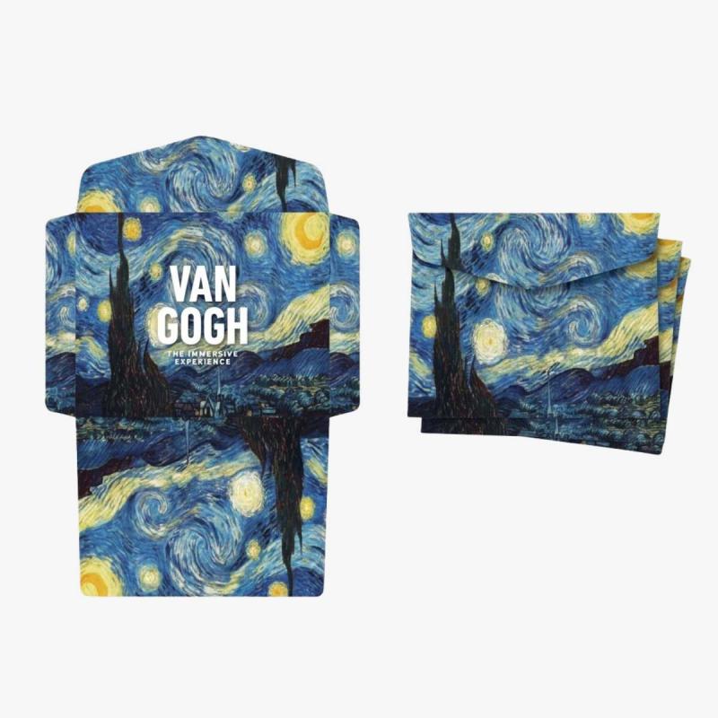 Starry Night Magnetic Bookmark Set Envelope Card Bookmark 3 in 1 Set