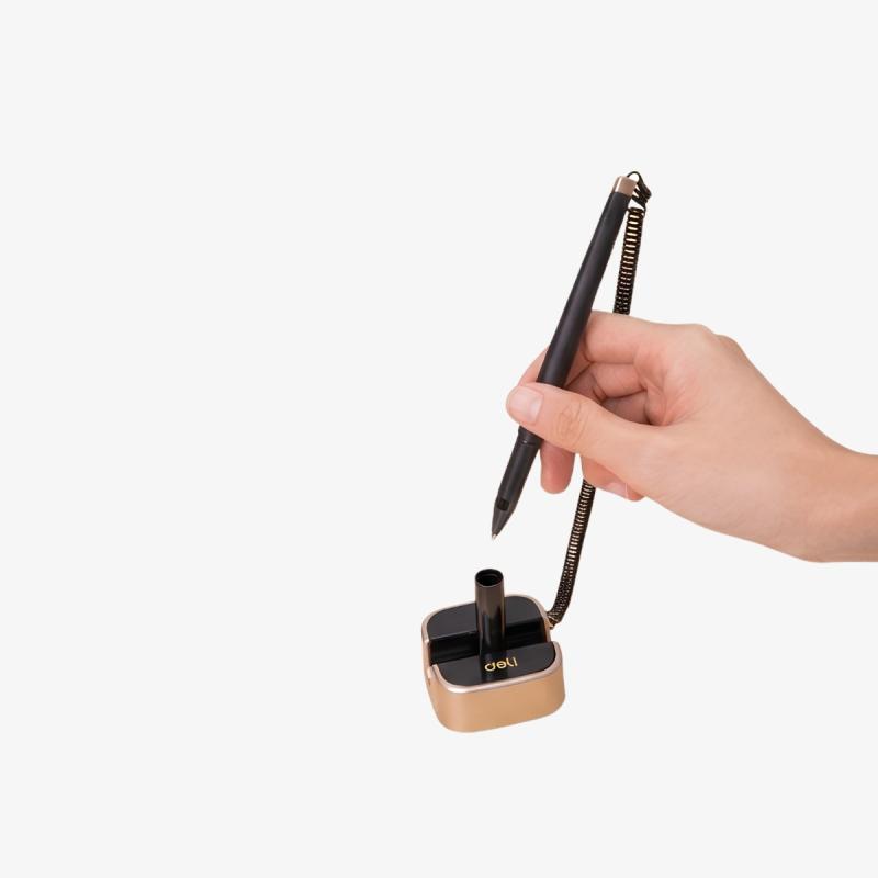 Deli Desk Pen with Stand E6797 Black