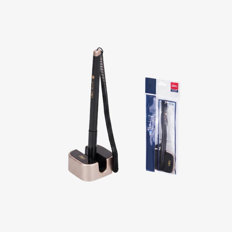 Deli Desk Pen with Stand E6797 Black