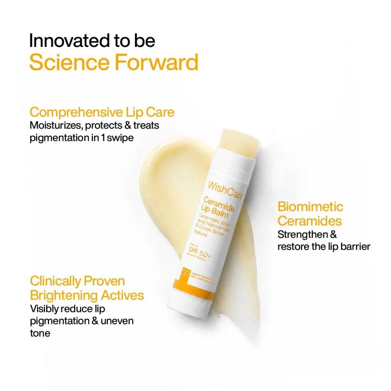 WishCare Ceramide Lip Balm Natural Hydration with SPF 50 PA++++