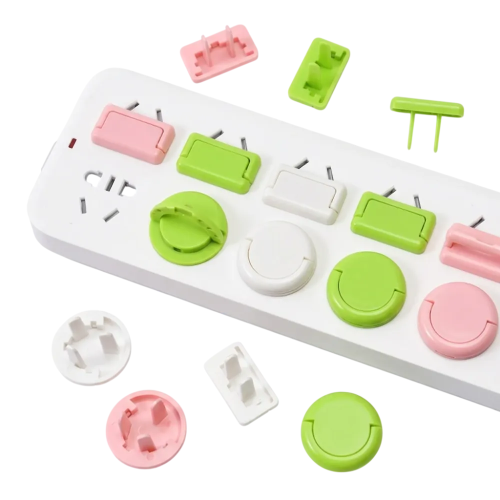 Chaild Safety Socket Cover Pack 10 Pcs Multicolor Kids Guard Protection Anti Electric Shock Plugs