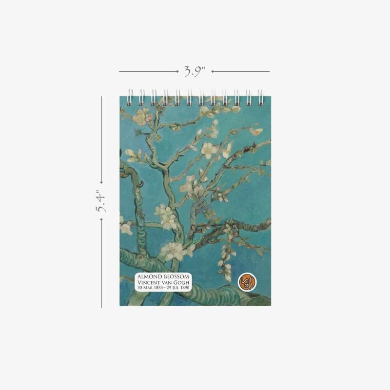 Almond Blossom Spiral Pocket Notebook