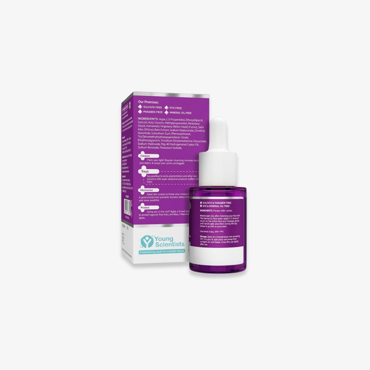 Derma 2% Salicylic Acid Face Serum for Active Acne 30 ml