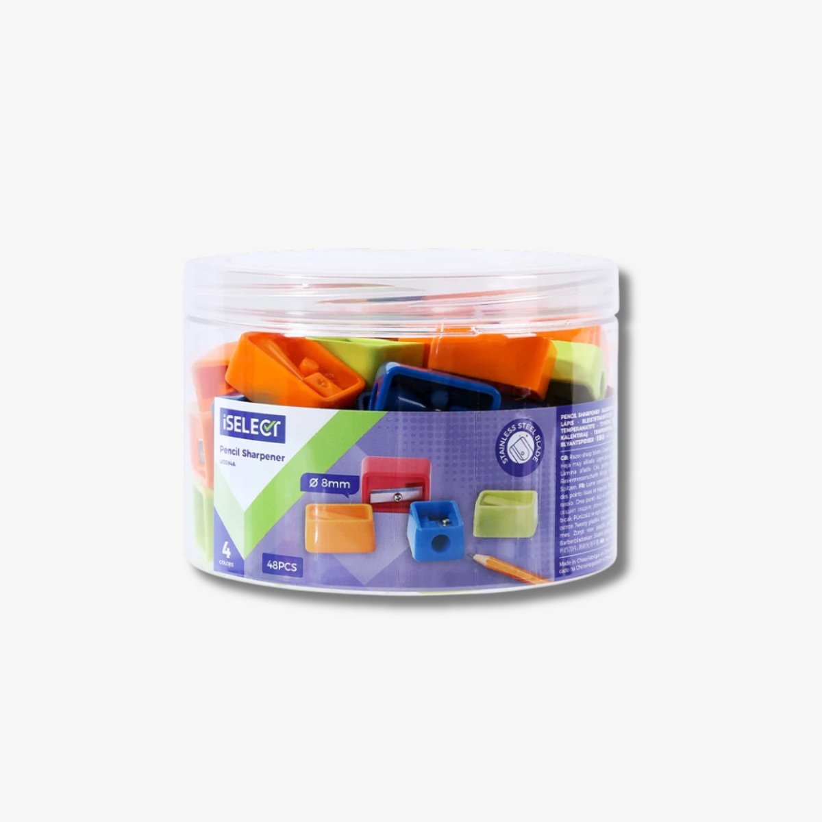 iSelect Assorted Sharpener 4 Pcs ESP2311 Multicolor