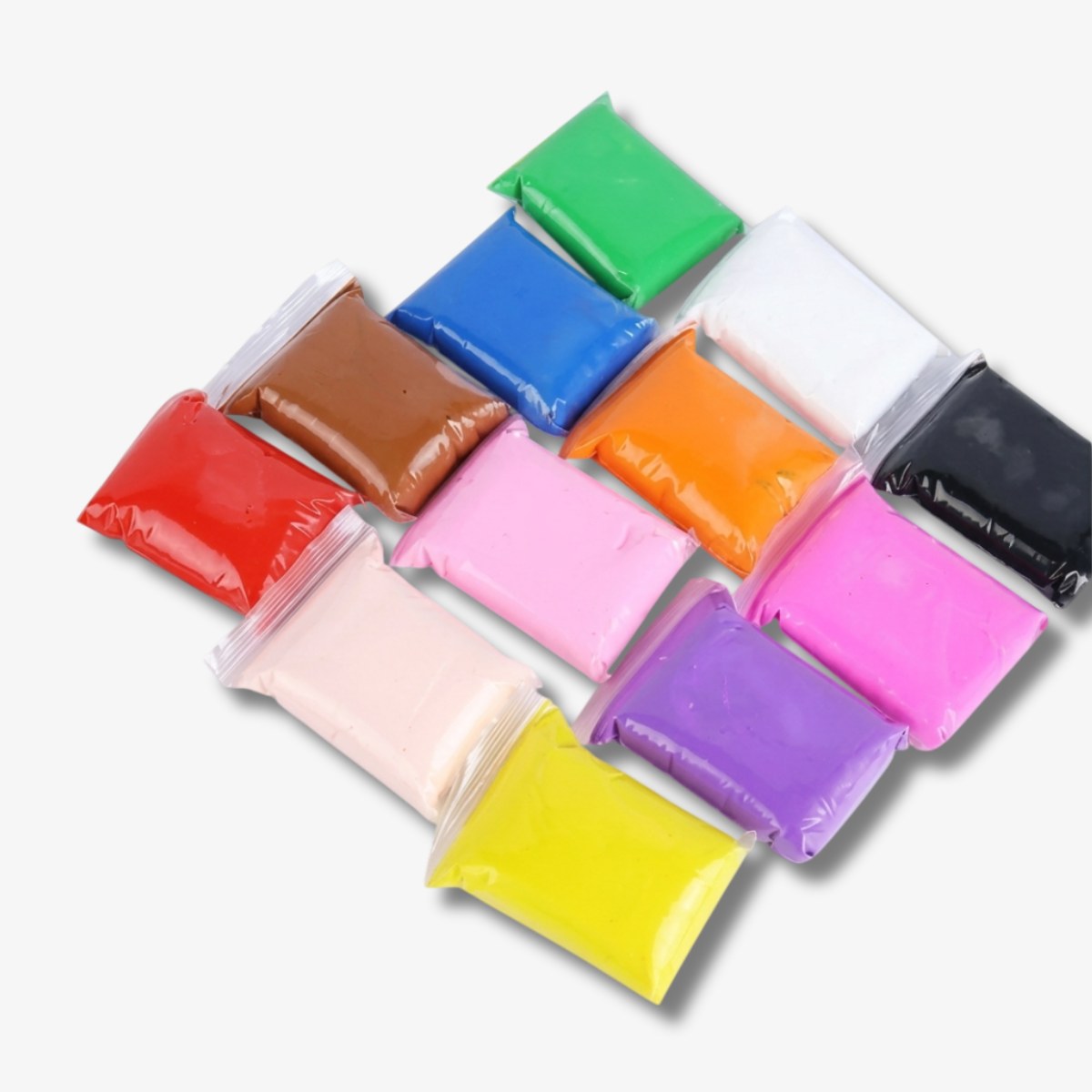 Super Light Soft Modeling Clay 12 Pcs Multicolor