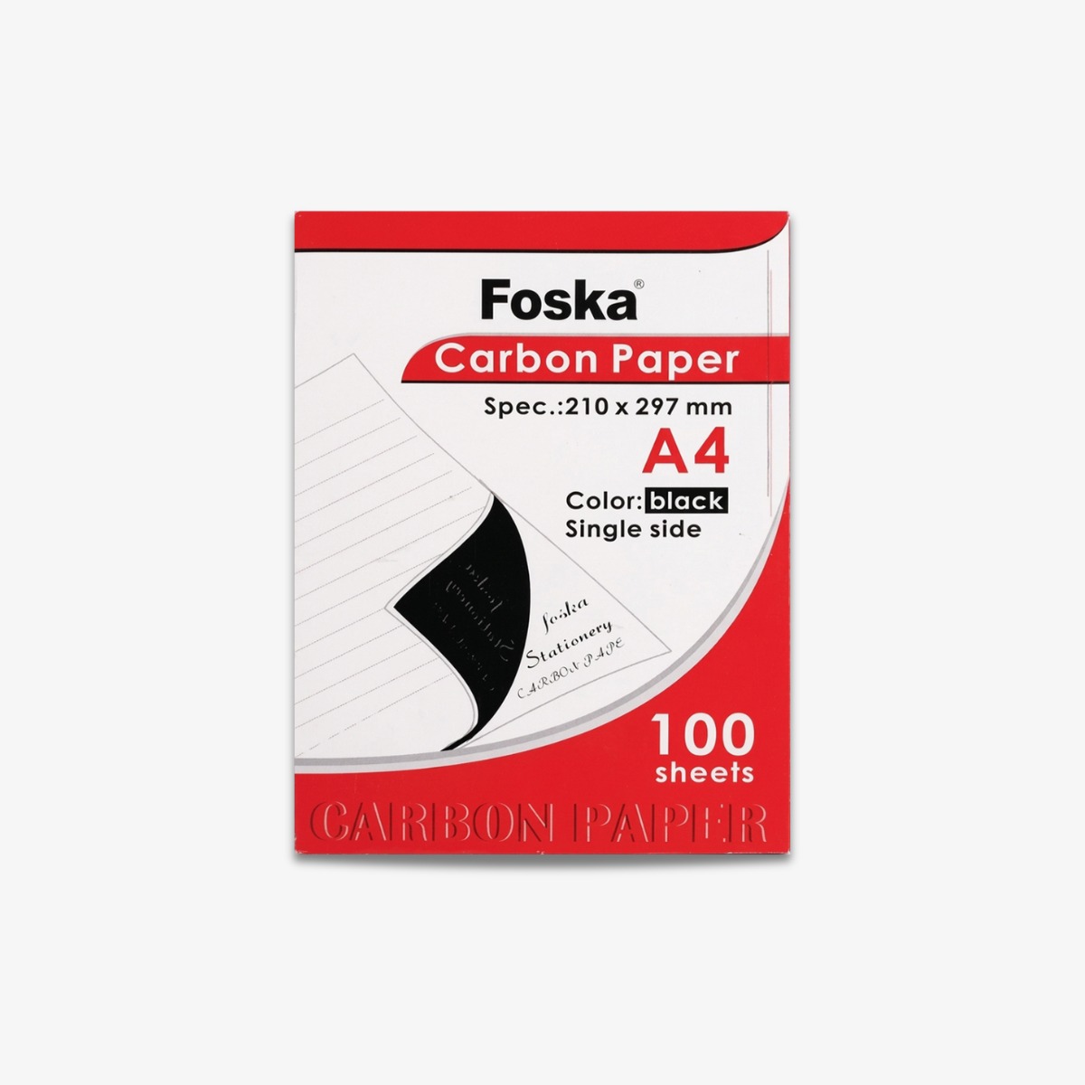 Foska Carbon Paper Black A4 100 Pcs