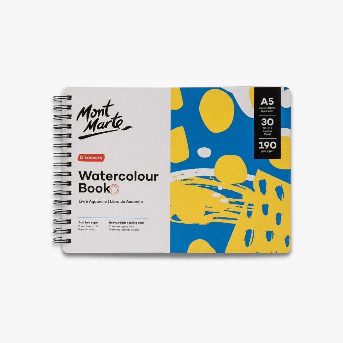 Mont Marte Watercolor Book A5 30 Sheets 190 GSM
