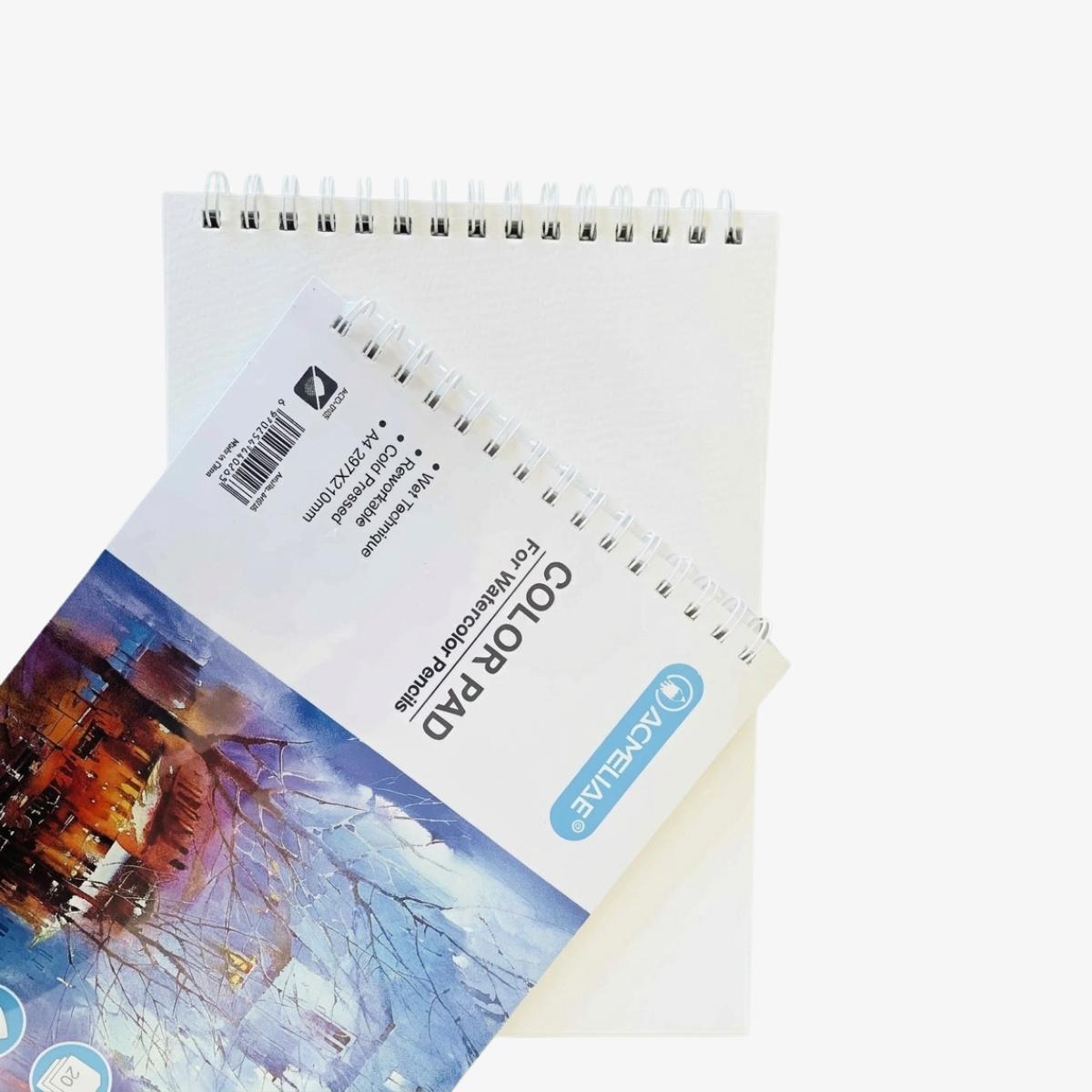 Acmeliae Color Pad A4 for Water Color Pencil
