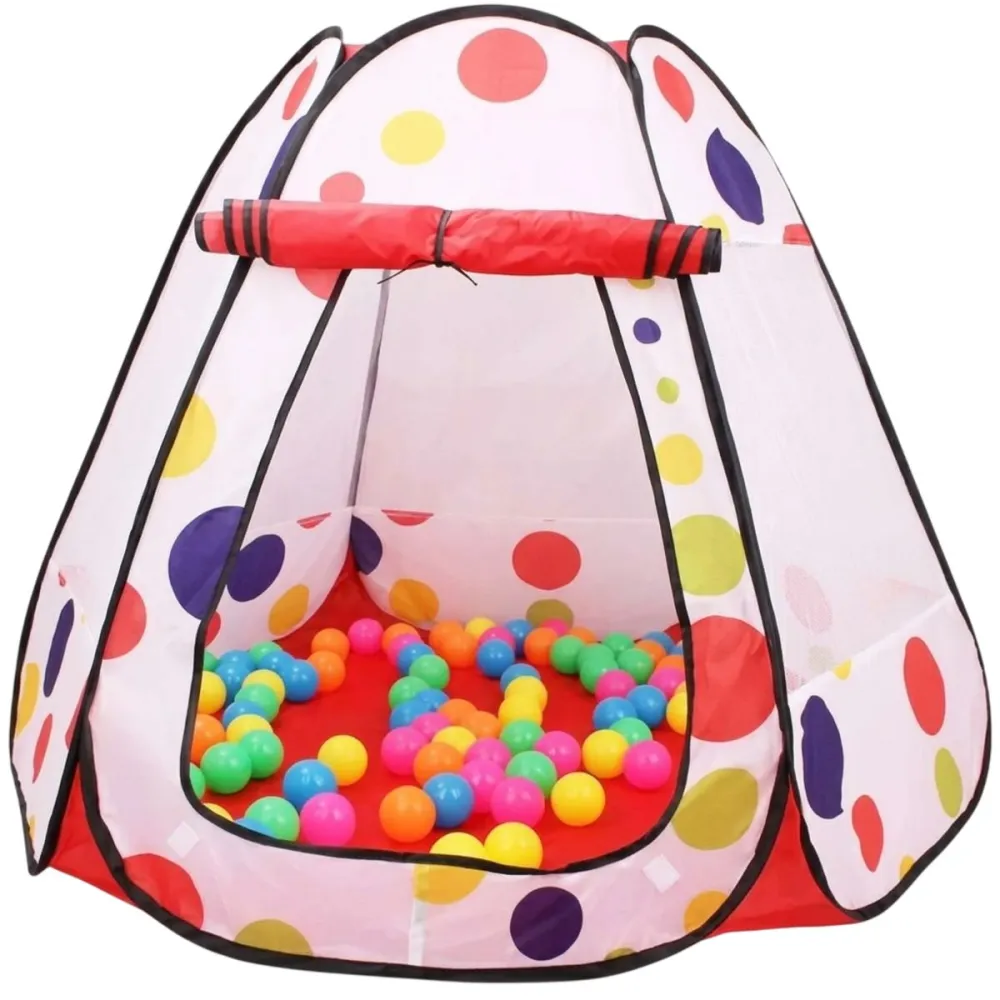 Multicolour Tent House For Kids with 50 Pcs Ball