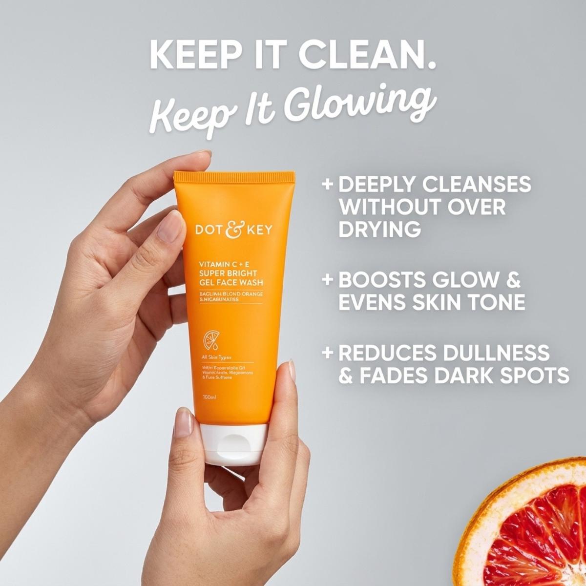 Dot & Key Vitamin C + E Super Bright Gel Face Wash