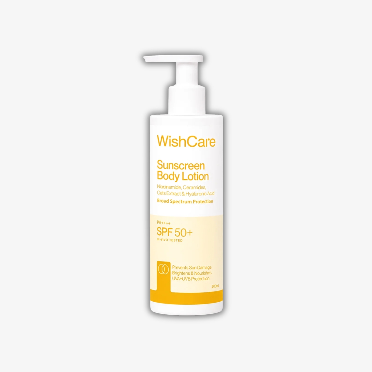 WishCare Sunscreen Body Lotion SPF 50 PA+++ 200 ml