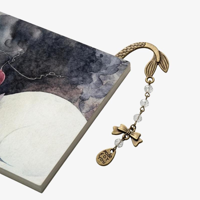 Mermaid Metal Bookmark Vintage Retro Alloy