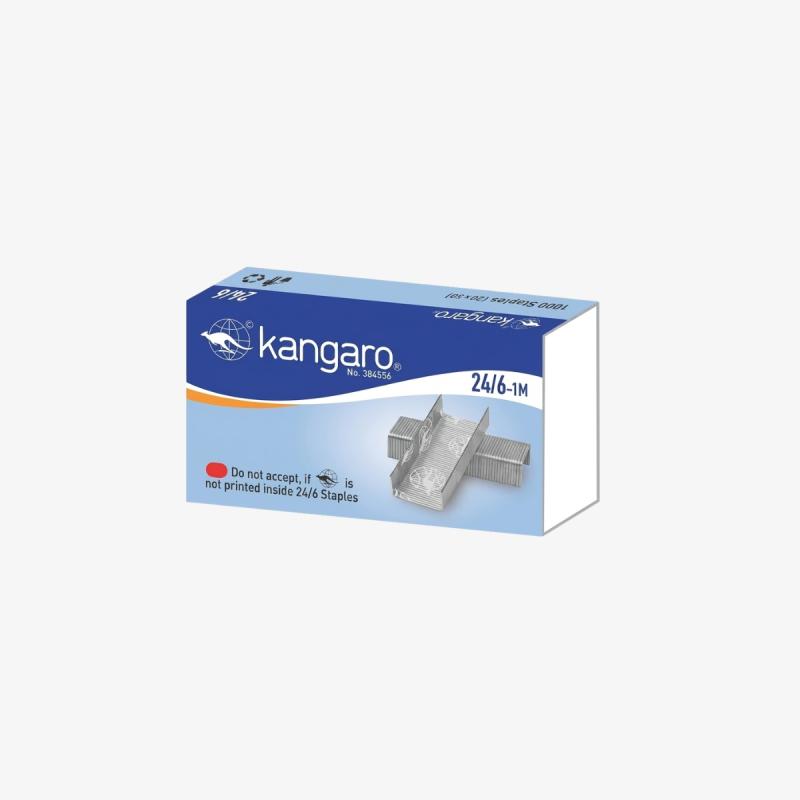 Kangaro 24/6 Staple Pins 1 Box 1000 Pcs