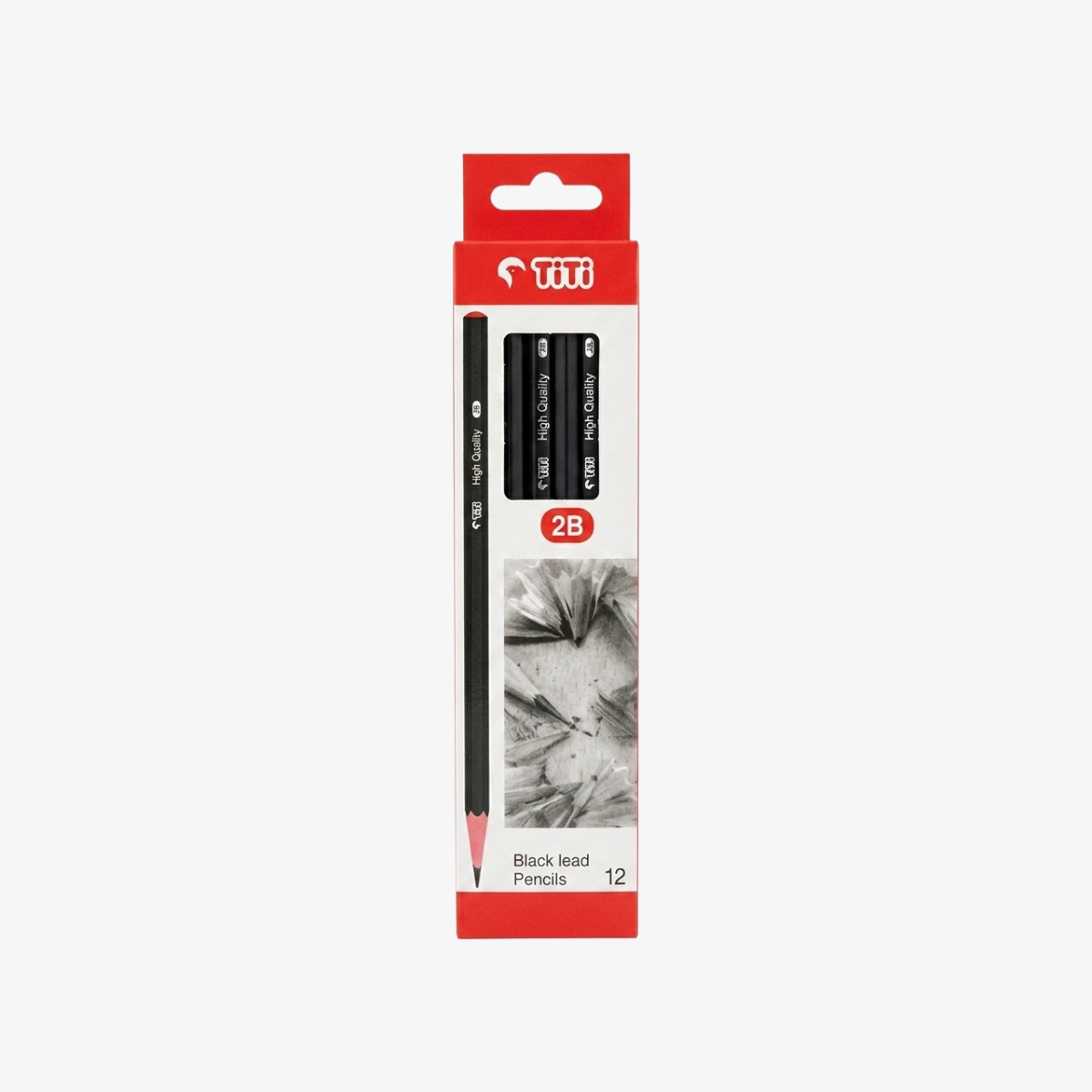 Titi 2B Pencil 12 Pcs Pack T-HQ2B Black