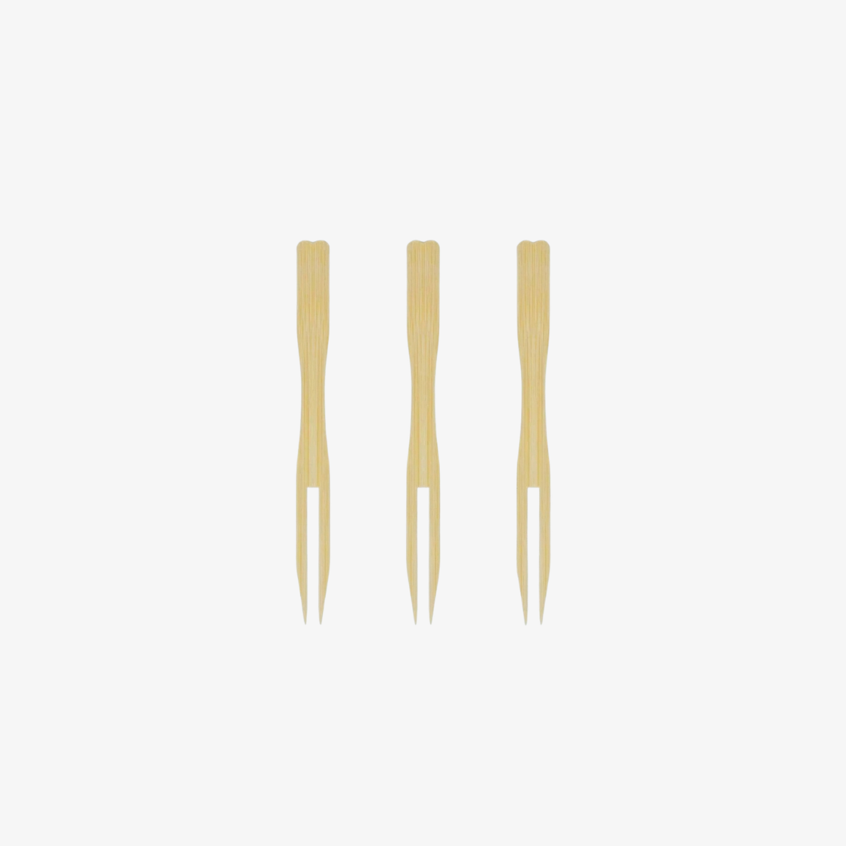 Bamboo Fruit Fork 1 Pack 100 Pcs