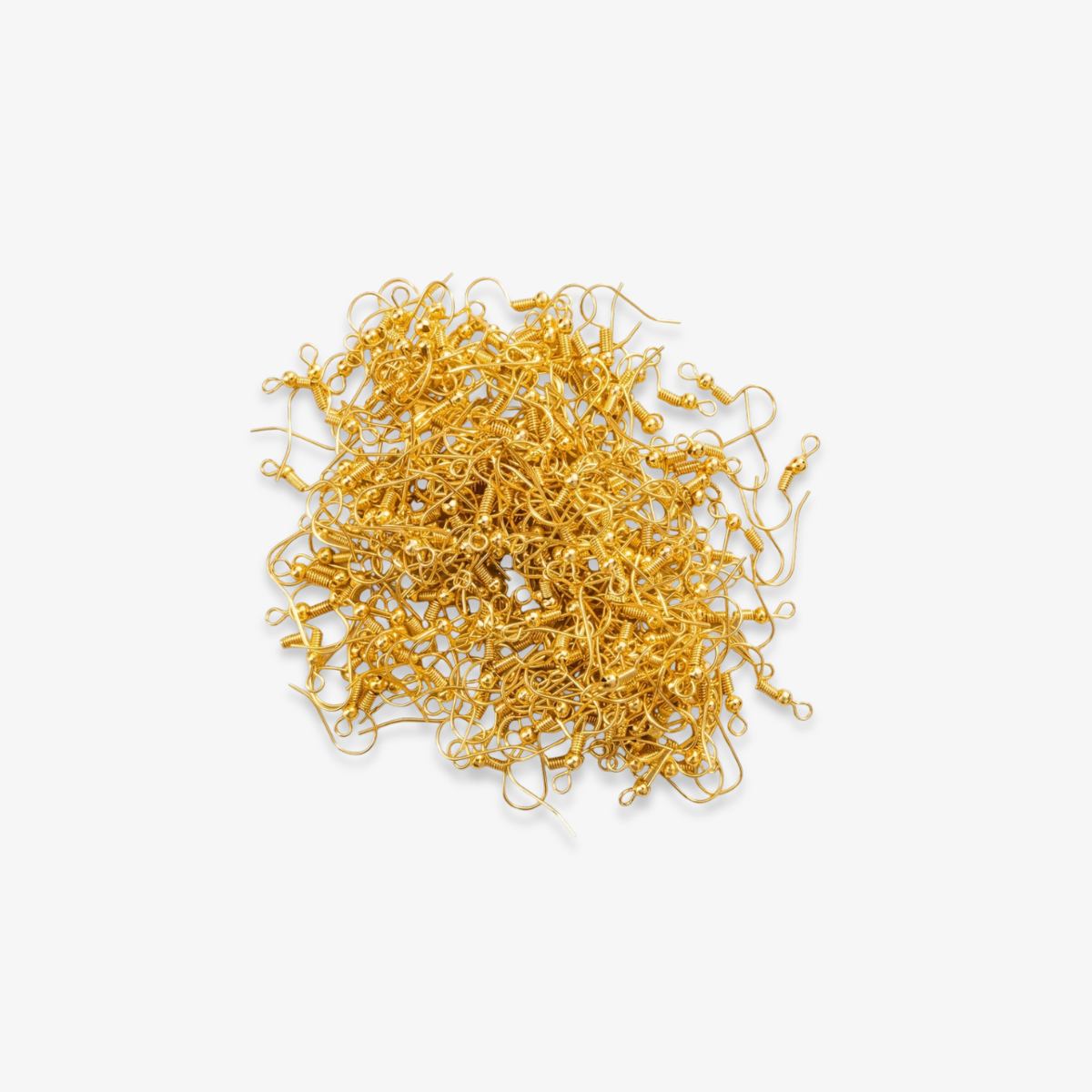 Earring Hook Metal Jewellery 50 Pcs Golden