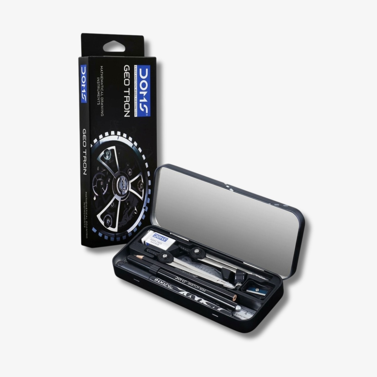 Doms Geo Tron Mathematical Drawing Instruments Box Set