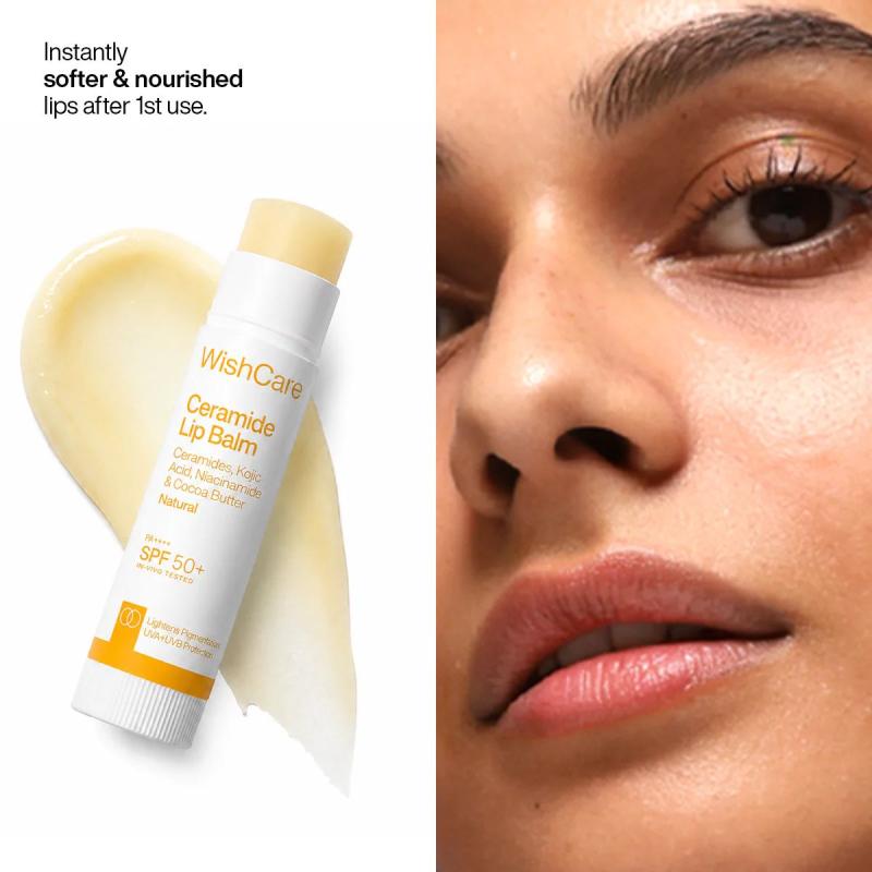 WishCare Ceramide Lip Balm Natural Hydration with SPF 50 PA++++