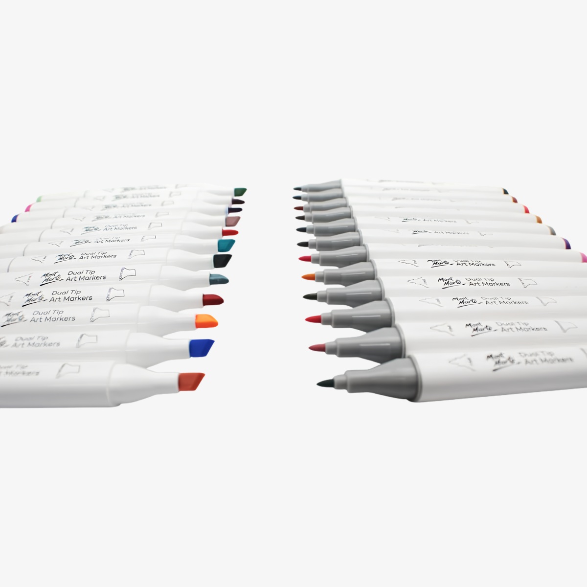 Mont Marte Dual Tip Art Marker Set Premium 24 Pcs MMPM0018