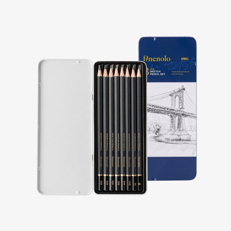 Finenolo Sketching Pencil-Set 8 Pcs Pencil