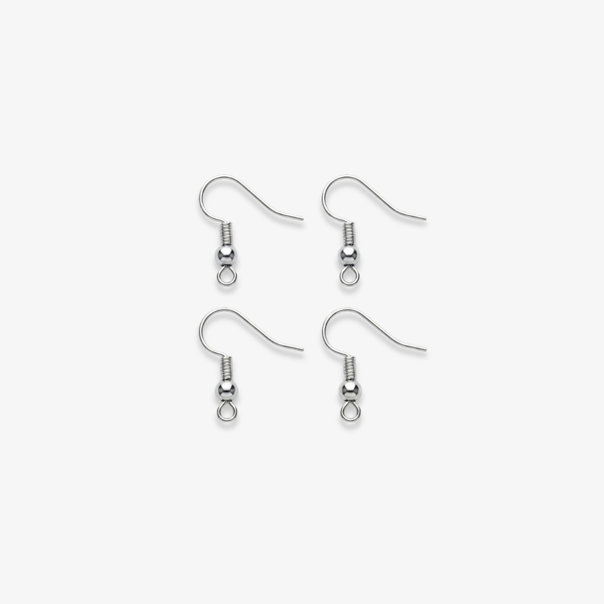 Earring Hook Metal Jewellery 50 Pcs Silver