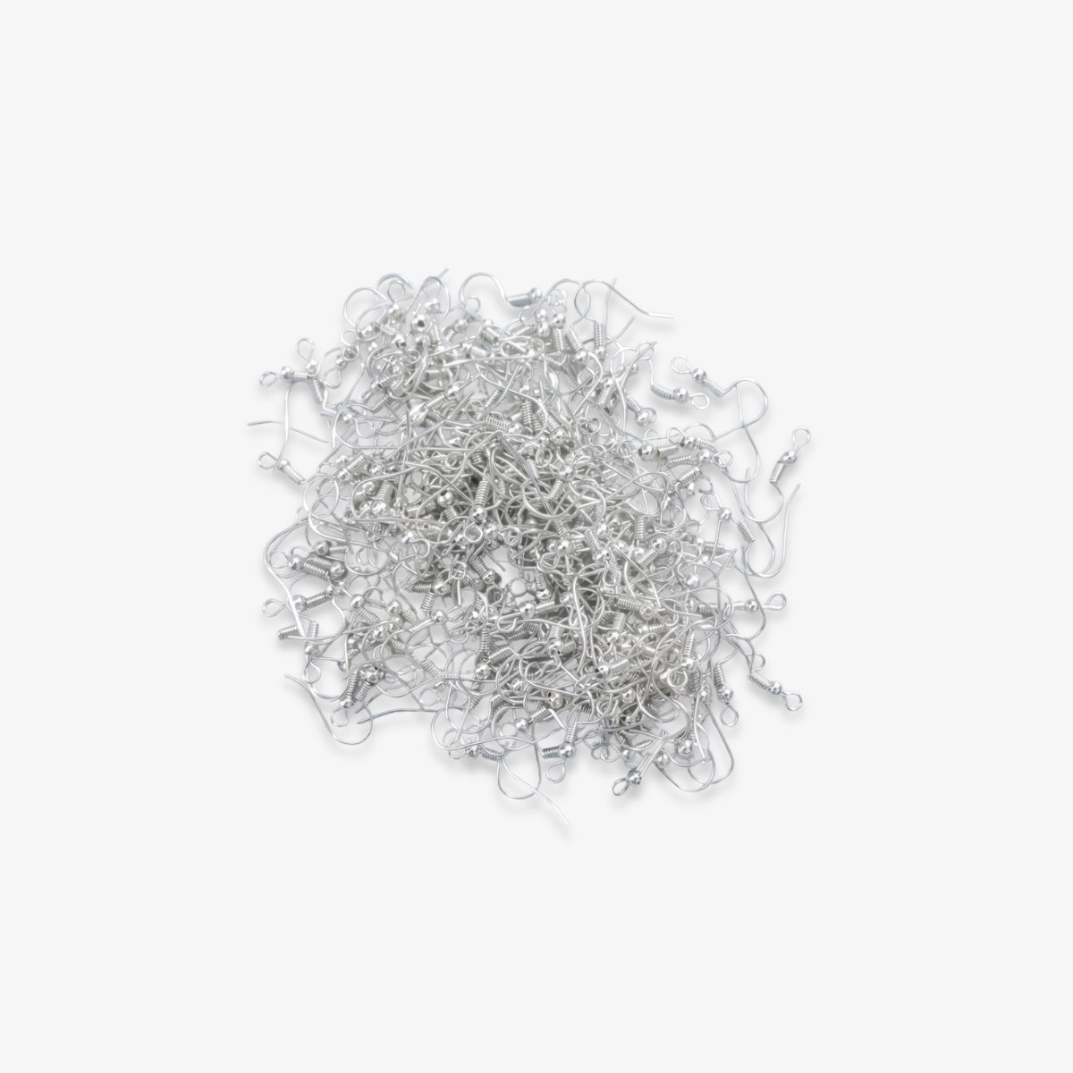 Earring Hook Metal Jewellery 50 Pcs Silver