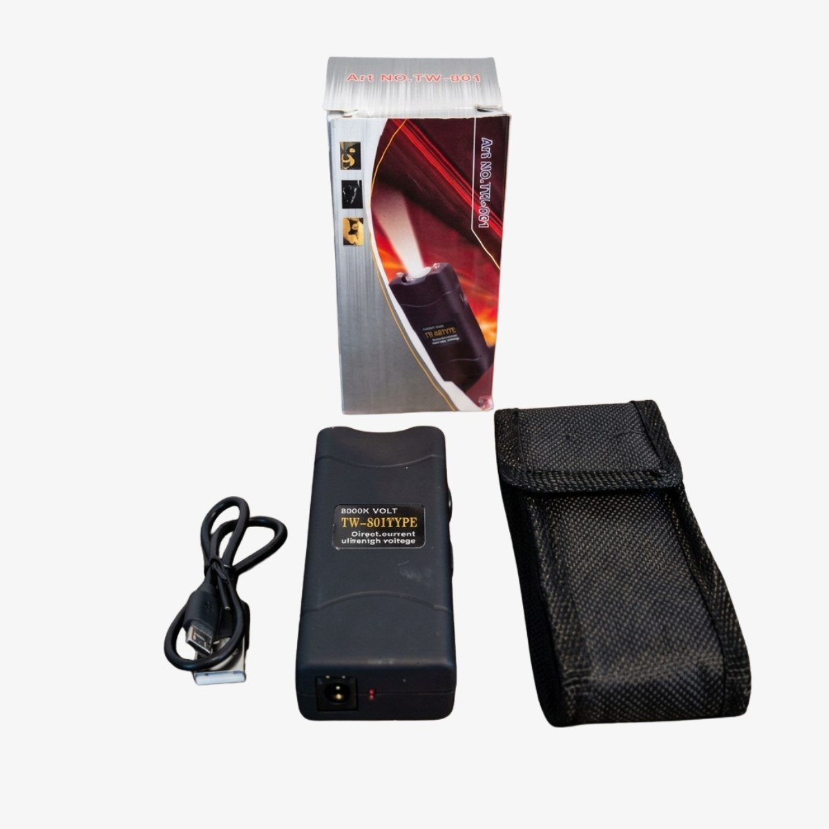 Rechargeable Electric Stungun Self Defense With LED Flashlight