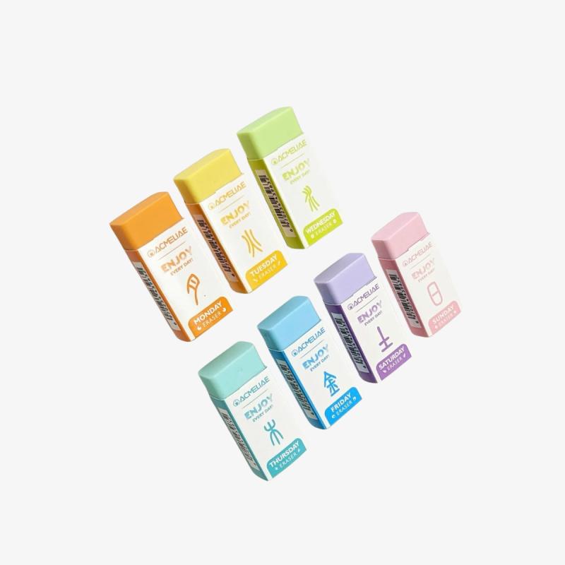 Acmeliae Days of Week Eraser ER-6080 7 Pcs
